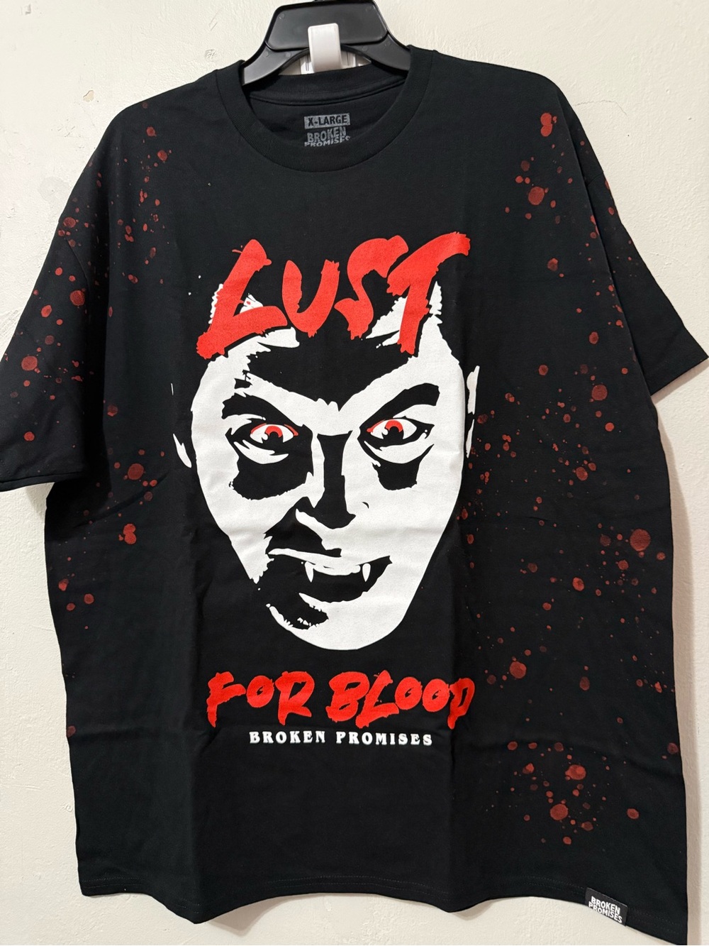 Broken Promises Dracula Lust for Blood T Shirt Adult XL Horror Splatter NWOT
